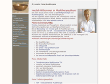 Tablet Screenshot of musiktherapeutikum.de